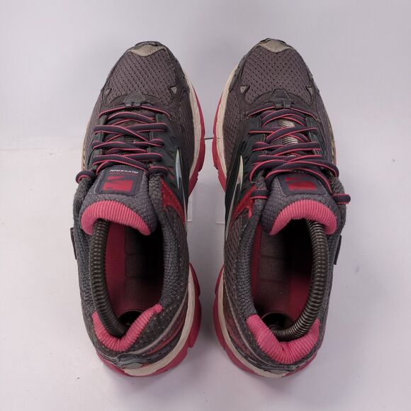 Brooks Glycerin 10 Athletic Lace Up Shoe Womens Size 8.5 1201121B761 Gray Pink - Picture 6 of 9